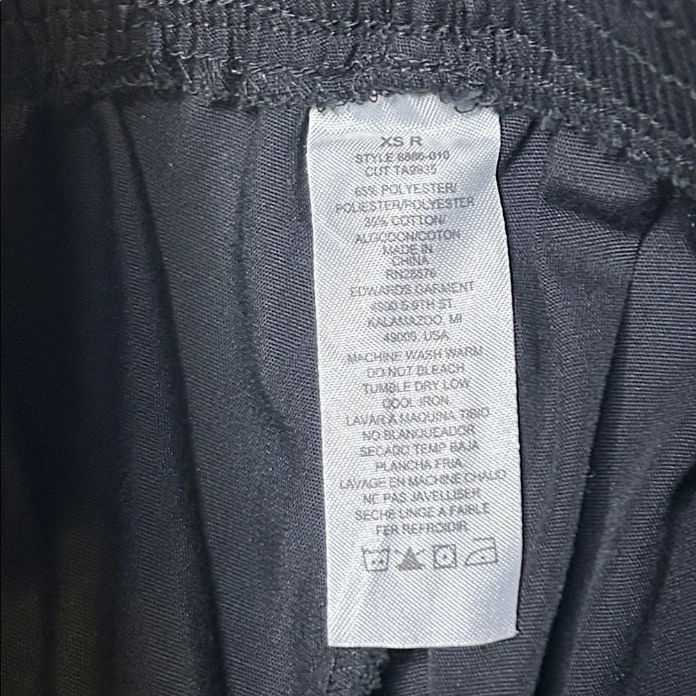 Scrub Black Pants